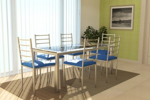 Cadeira para Sala de Jantar Moderna Azul
