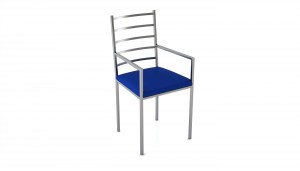 cadeiras para sala de jantar, mesa para sala de jantar, cadeira de inox, decoração sala de jantar, cadeira azul