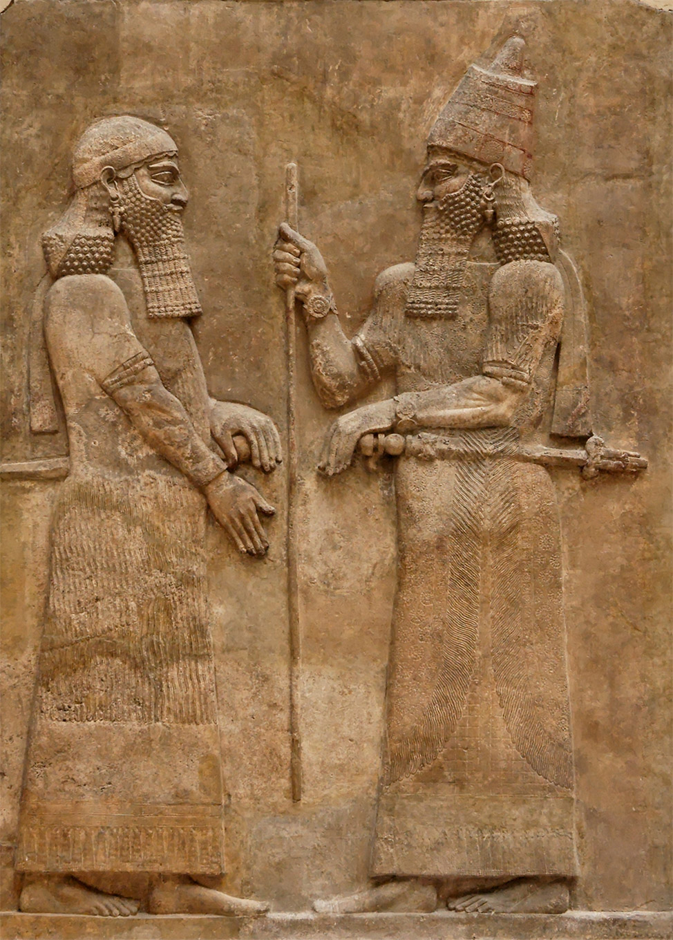 Sargão de acadia o imperador da mesopotamia em um alto relevo
