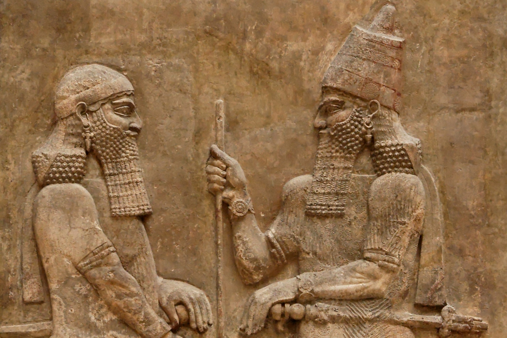 Sargão de acadia o imperador da mesopotamia em um alto relevo