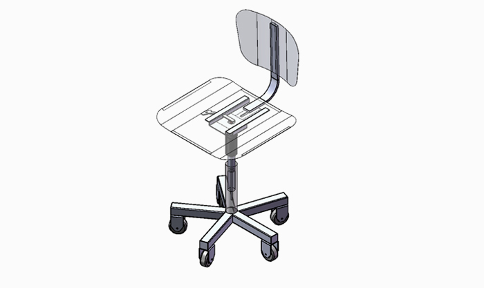 Desenho cadeira de laboratório