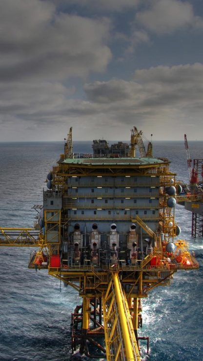 Plataforma de petroleo em alto mar