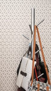 detalhe do cabieiro para bolsa em aço inox alezzia com bolsas penduradas